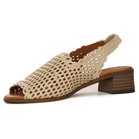 T.Sokolski Women's Leather Sandals Beige