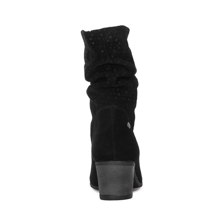 Maciejka Women's Leather Velour Boots Black