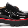 Women's leather shoes Artiker on the Black platform