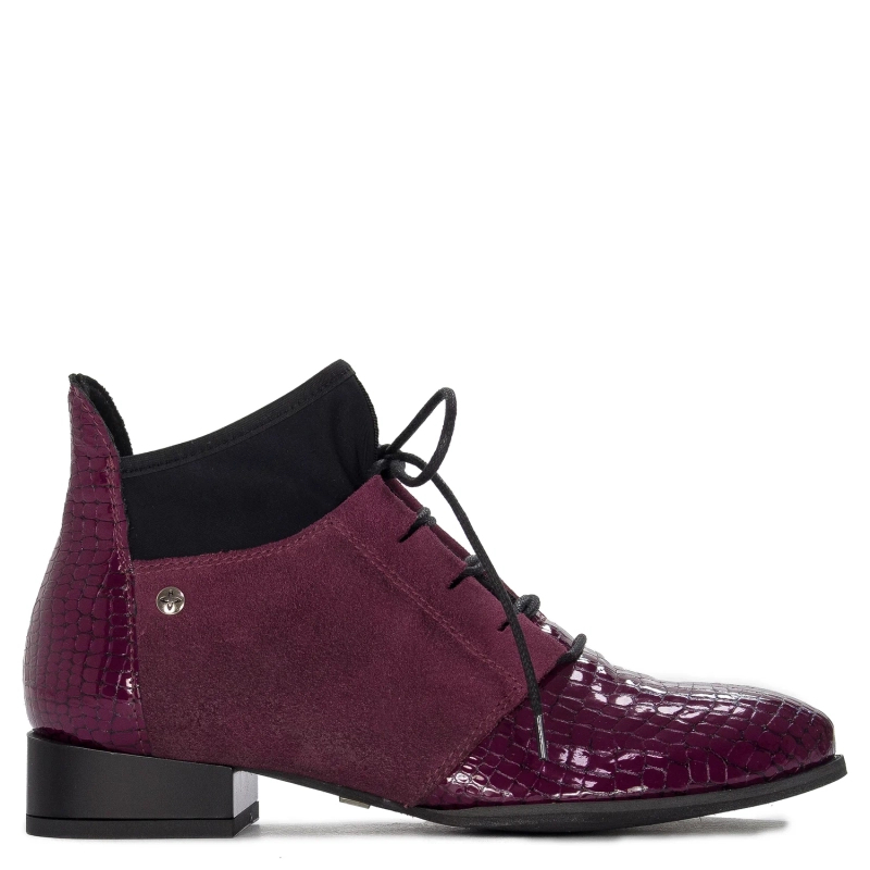 Maciejka 04744-48/00-7 Burgundy Lace-up Boots