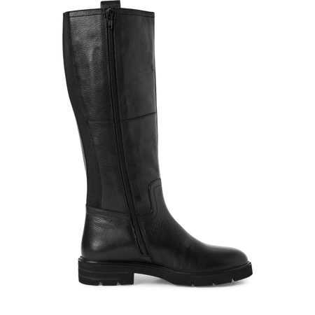 Tamaris Stylowe Czarne Kozaki z Naturalnej Skóry 1-25616-45-001