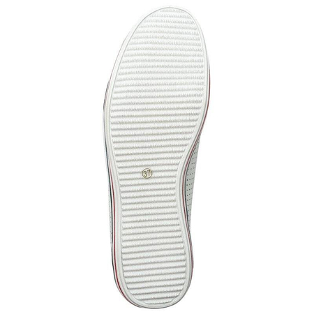 Filippo White Flat Shoes