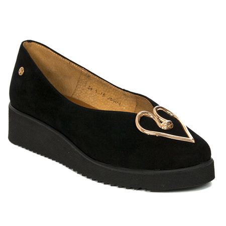 Maciejka 5315A-01/00-5 Black Suede Flat Shoes
