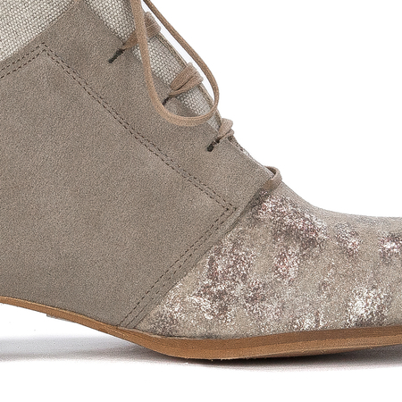 Maciejka Dark Beige Lace-up Boots