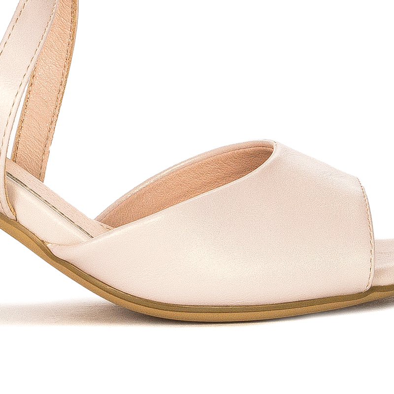 Sergio Leone women's Beige Pearl sandals