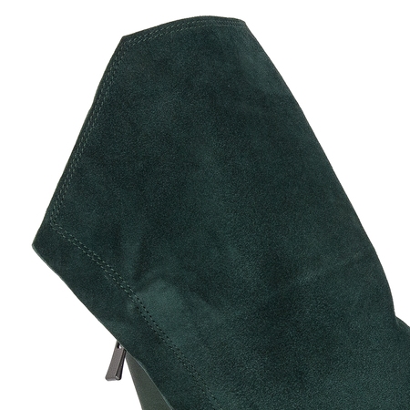 Visconi Women's high heels boots in natural leather green