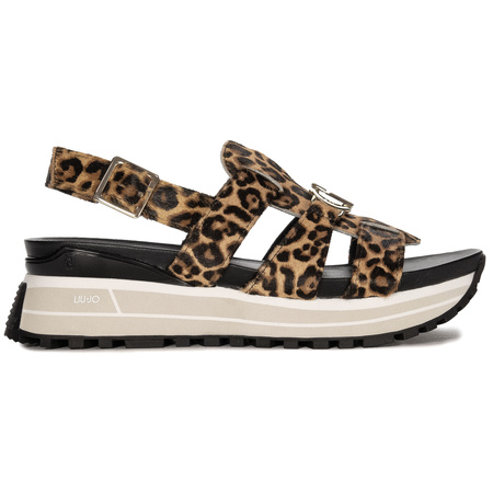 Liu Jo Sandały Damskie Na Platformie Leopard