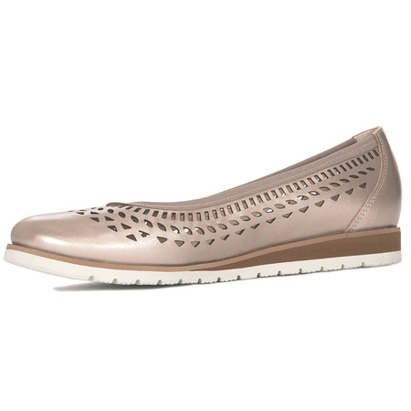 Inofio women's platinum leather shoes