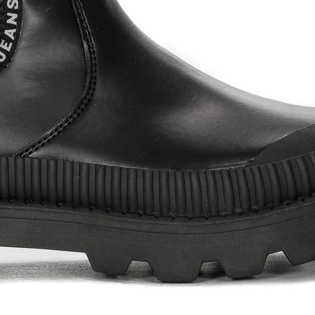 Pepe Jeans Botki damskie Gum Chelsea Black czarne