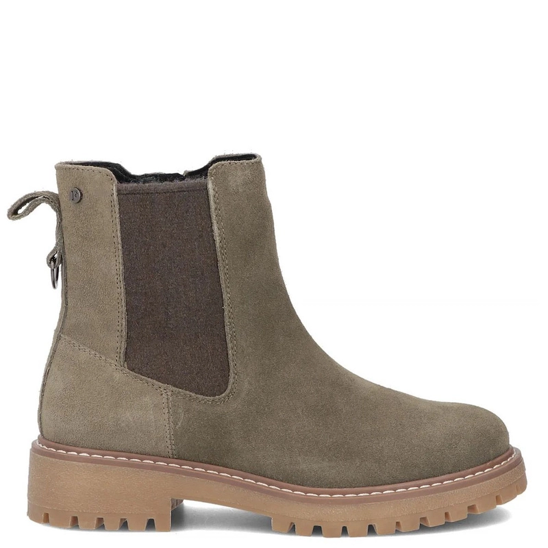 Filippo Zamszowe Ocieplane Botki Sztyblety Na Traperze Khaki DBT7935-26-KH