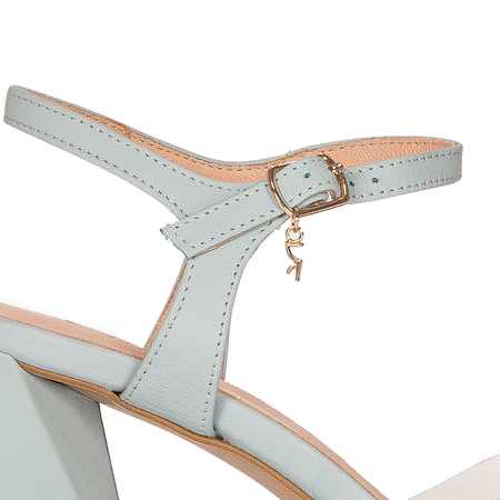 Visconi Women's leather Blue Sandals