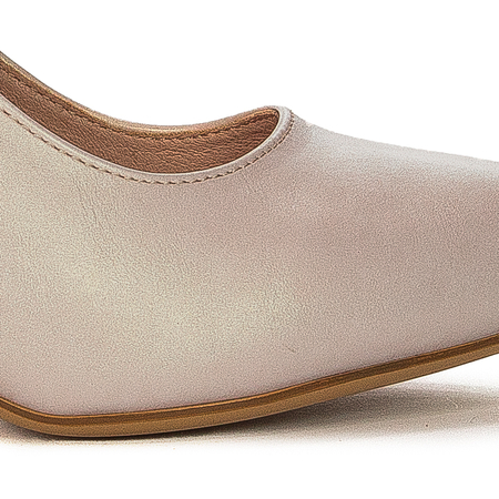 Sergio Leone Nude Perl PU Pumps