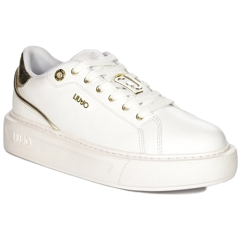 Liu Jo Sneakersy damskie na platformie Kylie 27 White białe