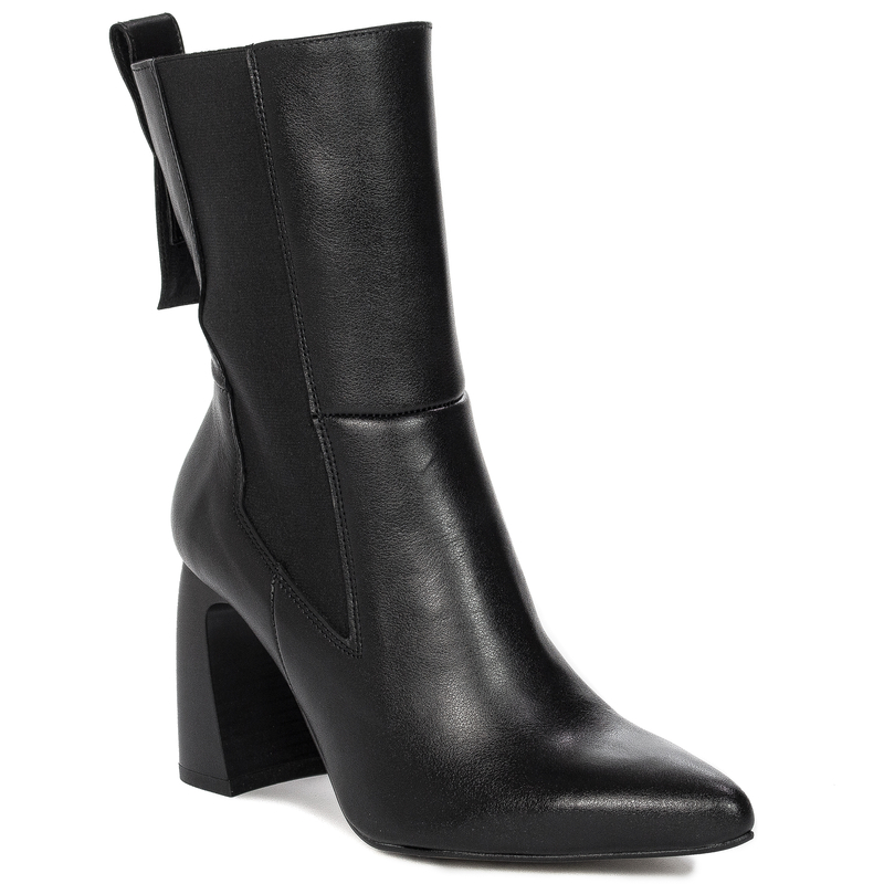 Opra Zahia Black Botki Skórzane