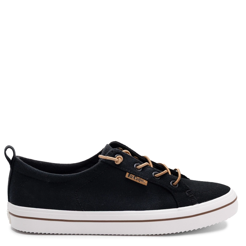 Lee Cooper Classic Canvas Sneakers Low Shoes Black LCW-26-02-4059L