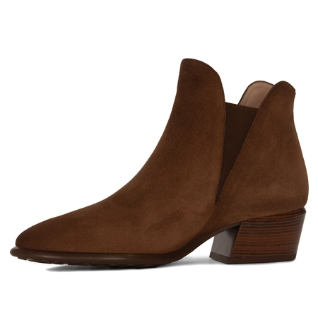 Hispanitas Women's Brown Ankle Boots with Heel