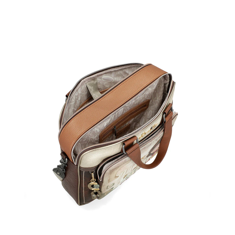 Anekke Women’s Laptop Bag Illustrated Business Tote Large Multicolor 42706-113