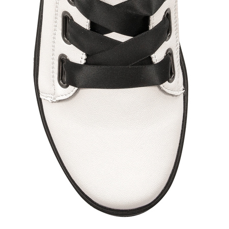 Filippo Women's white leather boots