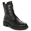 Marco Tozzi Black and Gold Leather Boots