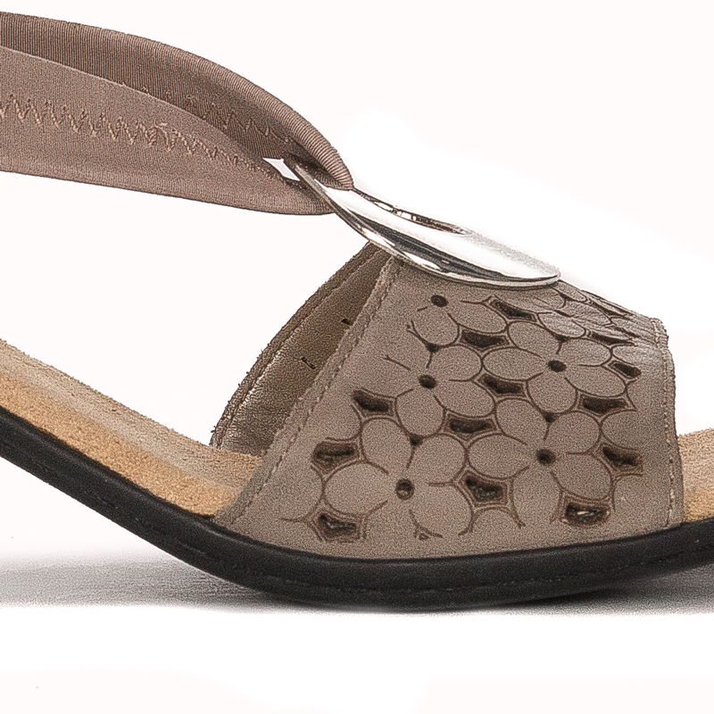 Rieker Seal Altgold Beige Sandals 64677-64