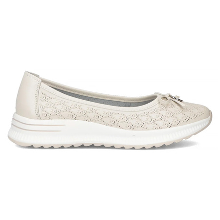 Filippo Leather Beige Low Shoes