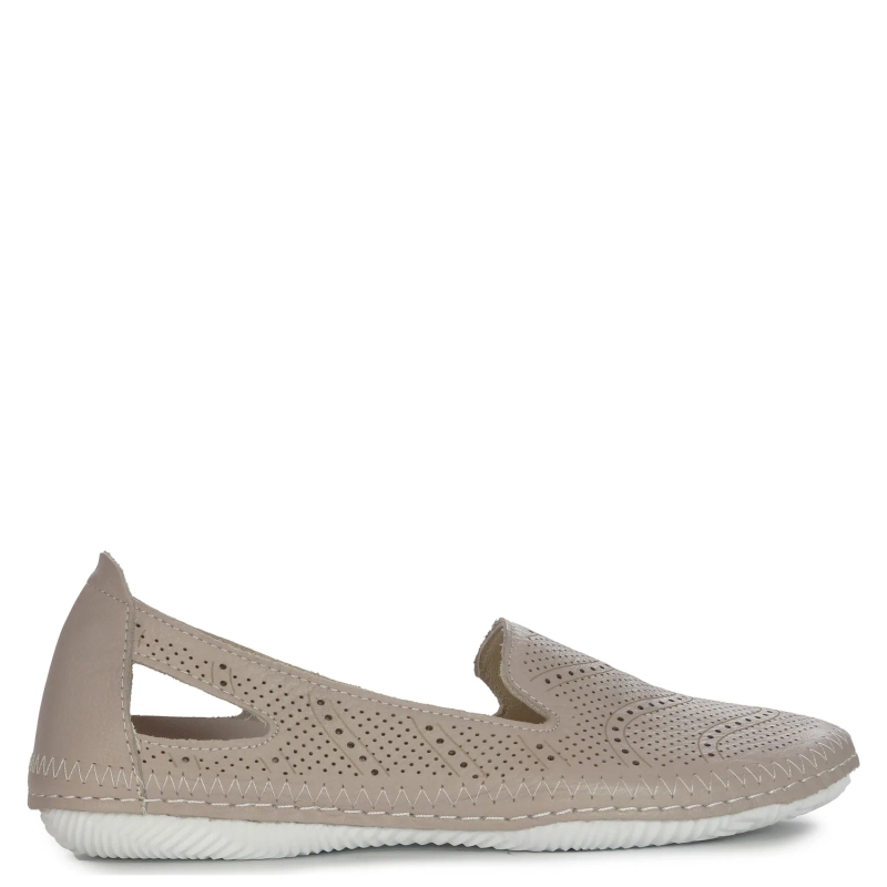 Vacarro Women's leather Beige low shoes