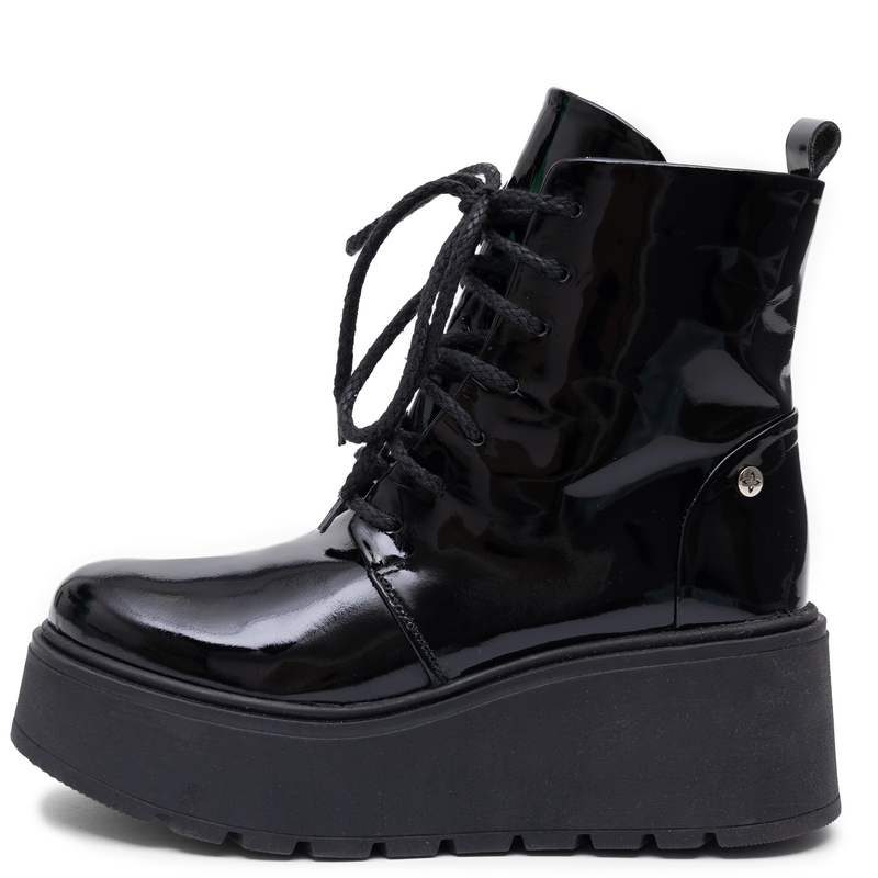 Maciejka Platform Leather Boots Black 6762W-20/00-6
