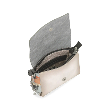 Anekke Crossbody Bag Asymmetric Flap Geometric Stitching Multicolor 42813-557