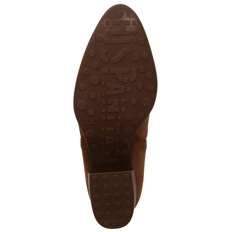 Hispanitas Women's Brown Ankle Boots with Heel