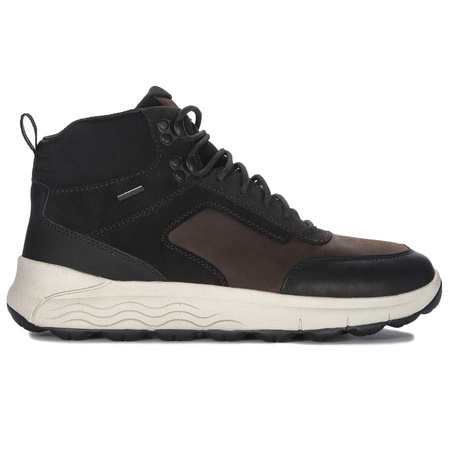 GEOX Botki męskie skórzane Coffee brązowe