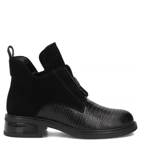 Filippo Leather Ankle Boots Black DBT8201-26-BK