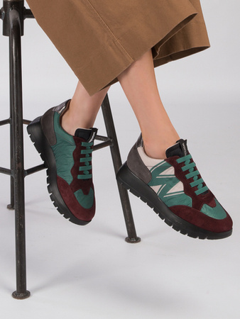 Wonders Sneakersy Półbuty damskie Vino Verde Trend I