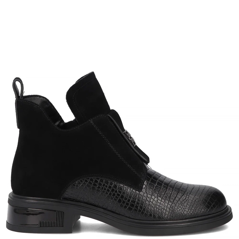 Filippo Leather Ankle Boots Black DBT8201-26-BK
