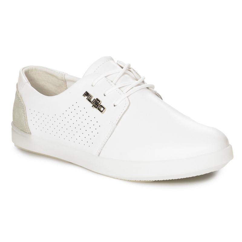 Filippo DP008/22 WH White Flat Shoes