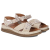 Maciejka Women's Leather Sandals in Flowers