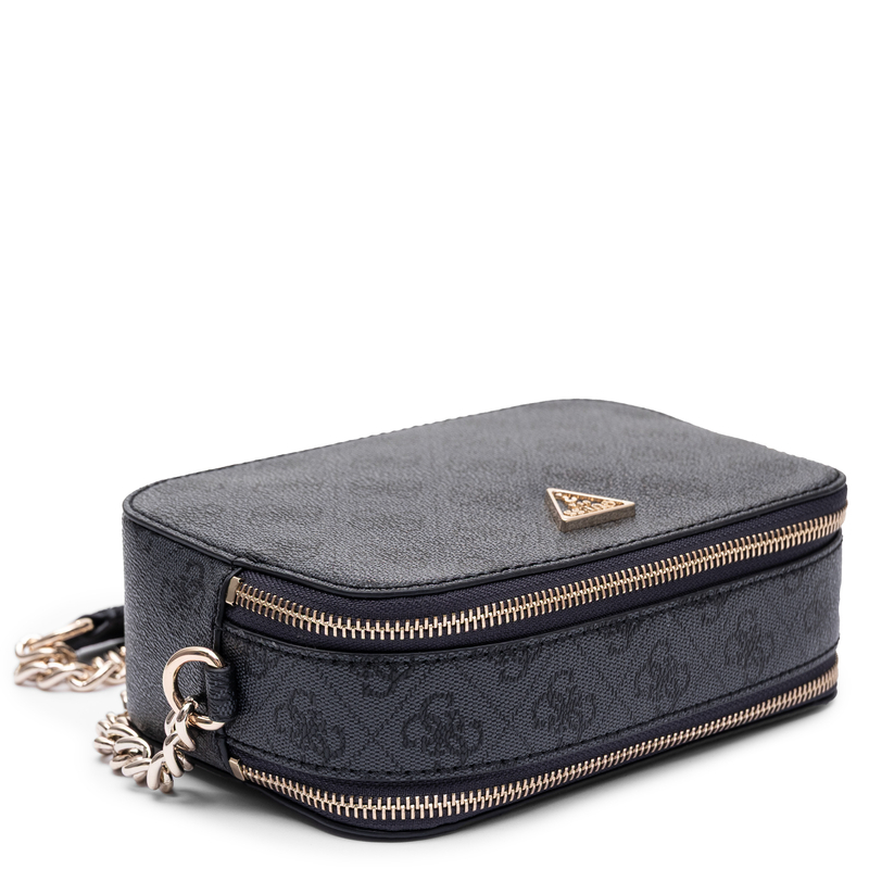 Guess Elegancka Listonoszka Monogram Torebka Crossbody Czarna HWBG9672140-COAL