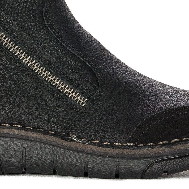 Rieker 73371-00 warned Black Boots