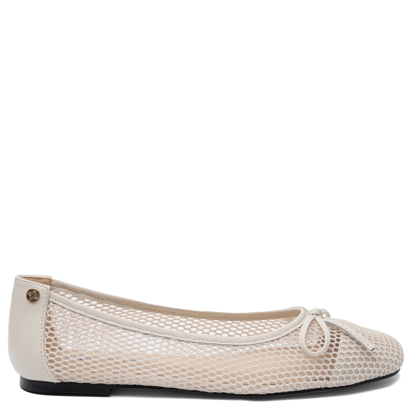 Maciejka Women's Mesh Leather Ballet Flats Beige K7512-04/00-1