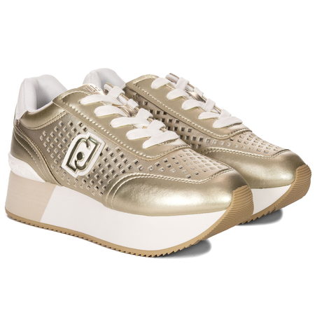 Liu Jo Women's Platform Sneakers Gold
