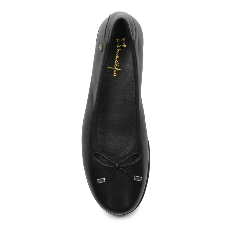 Maciejka Leather Slip-On Platform Loafers Black P6504-01-00-1