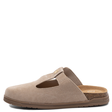 Tommy Hilfiger Suede Clogs With Cork Sole Beige T3A2-34310-BEIGE