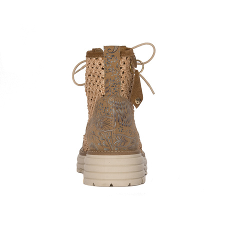 Maciejka Beige Lace-Up Boots