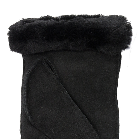 Rękawiczki UGG 20932 BLK w Shearling Embroider Mitten Black
