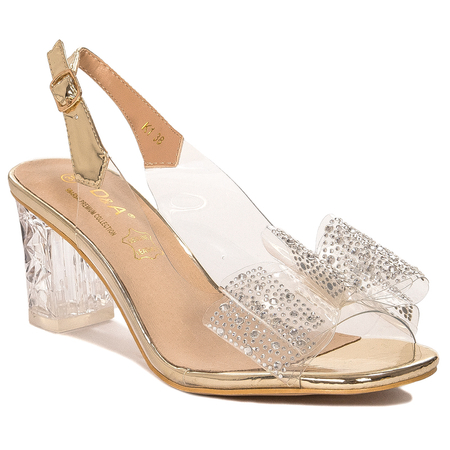 S.Barski Women's high-heeled sandals Gold