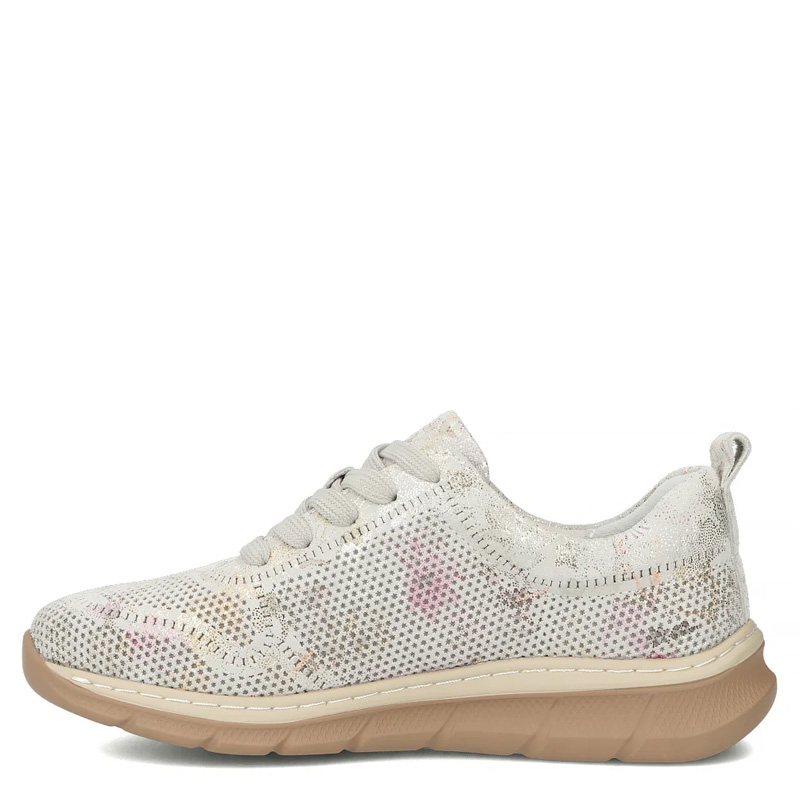 Filippo Women's Leather Mesh Sneakers Grey DP7573-26-GR