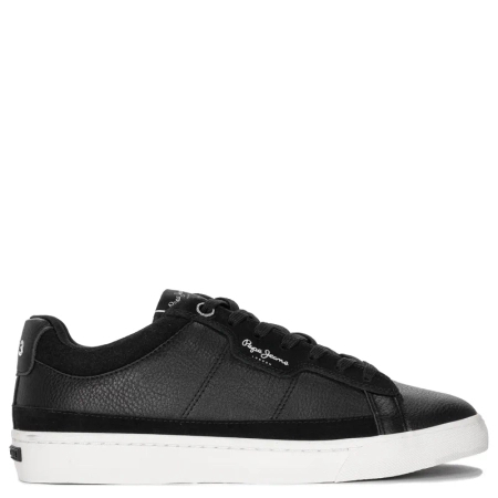 Pepe Jeans Sneakersy buty męskie Black Barry Smart czarne