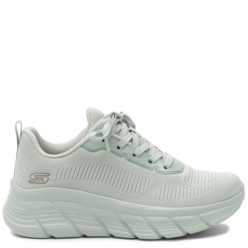 Skechers BOBS Sport Sneakersy Sportowe na Platformie Zielone 117385-SAGE