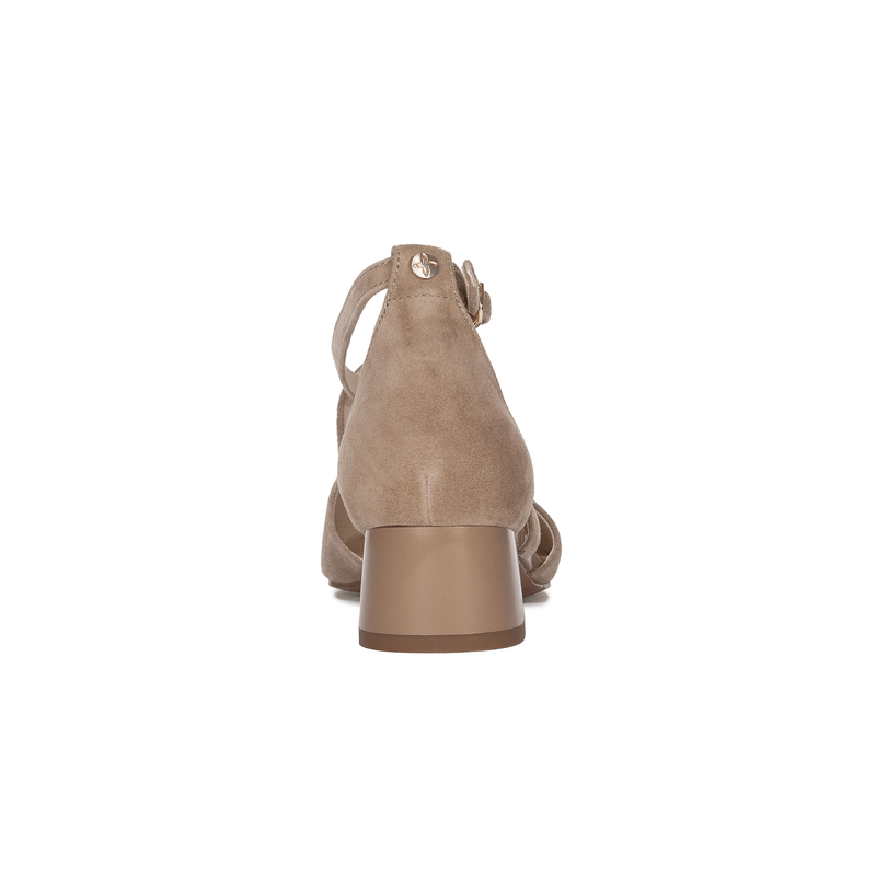 Maciejka Elegant Suede Pumps With Straps Beige K6807-04/00-1