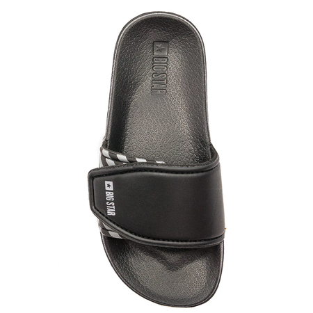 Big Star Black Velcro children's slippers