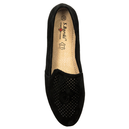 S.Barski Women's Low shoes Leather Black